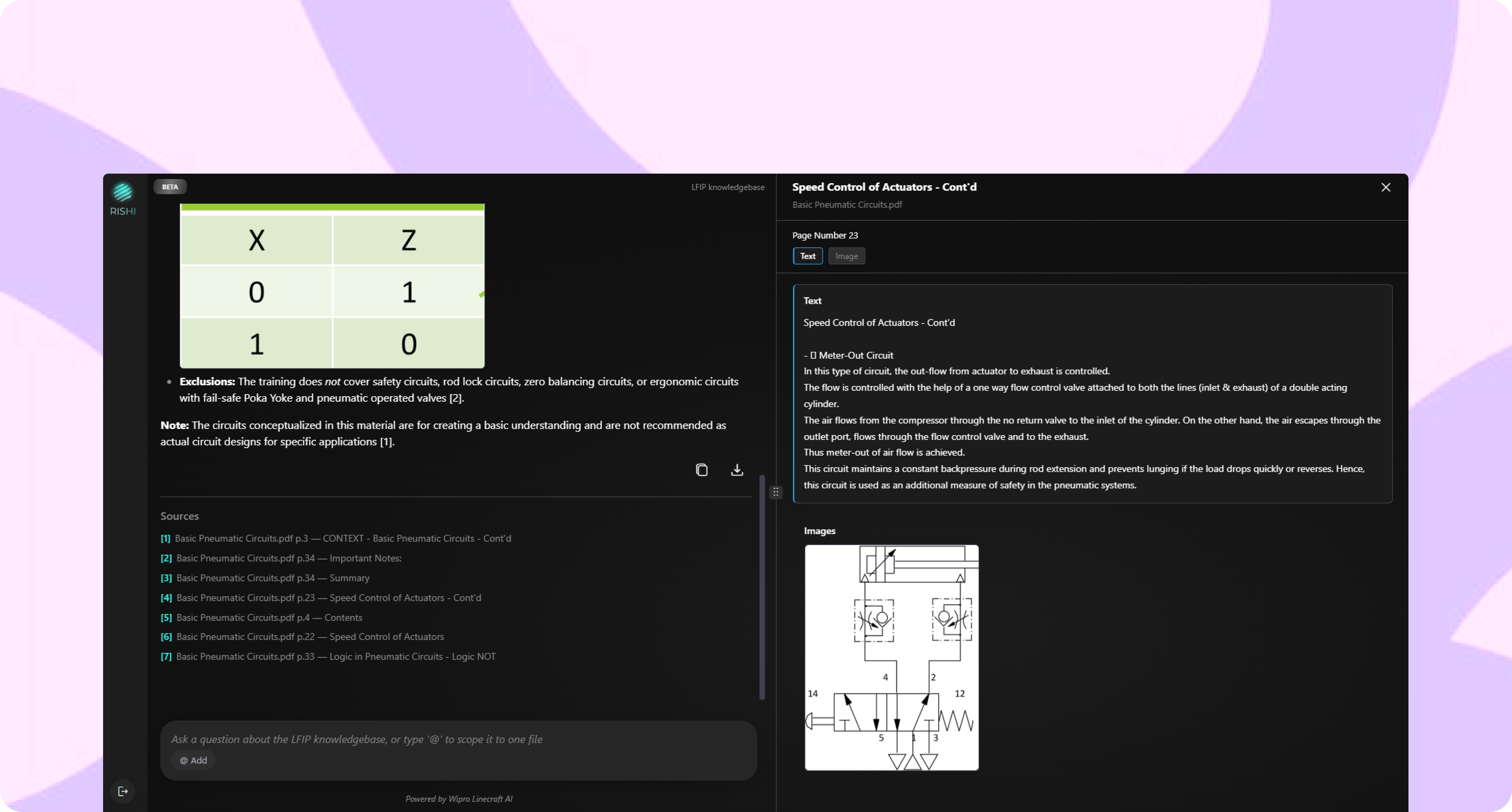Document search screenshot
